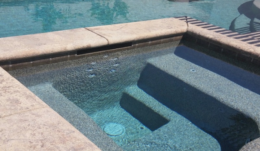Polished Pools keeping residential pool & spa water looking crystal-clear.